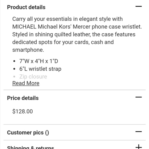 Michael Kors large Mercer phone case/wallet - Picture 8 of 8